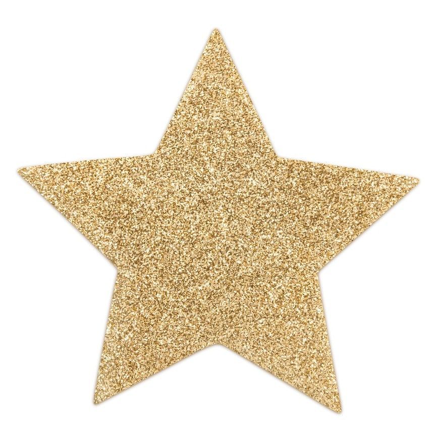 Наклейки на соски Bijoux Indiscrets Flash Star Gold SO2340 фото