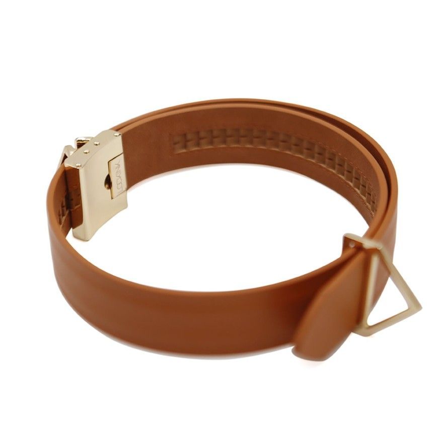 Нашийник з повідцем LOCKINK Tied Collar with Leash Set Brown універсальний розмір SX0828 фото