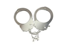 Наручники металеві Adrien Lastic Handcuffs Metallic AD30400 фото