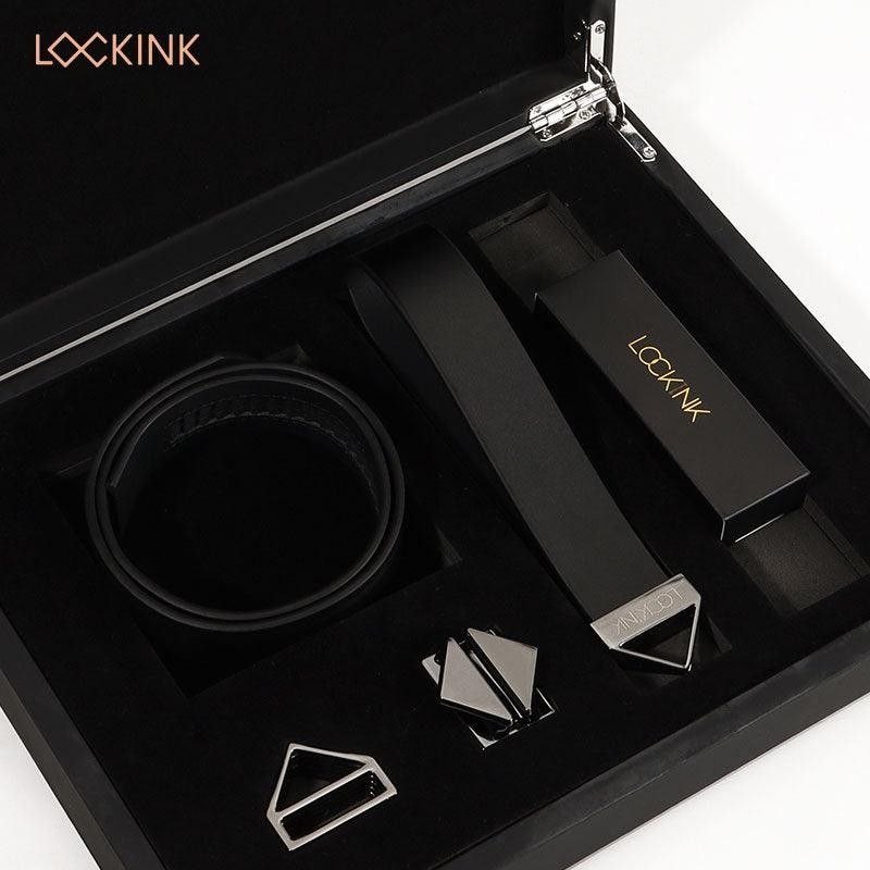 Нашийник з повідцем LOCKINK Tied Collar with Leash Set Black універсальний розмір SX0829 фото