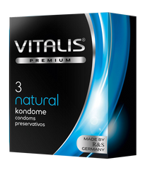 Класичні презервативи Vitalis для підвищення бажання обох партнерів (3 шт.) 40309 фото