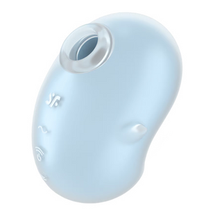 Вакуумний кліторальний стимулятор із вібрацією Satisfyer Cutie Ghost Blue SX0572 фото