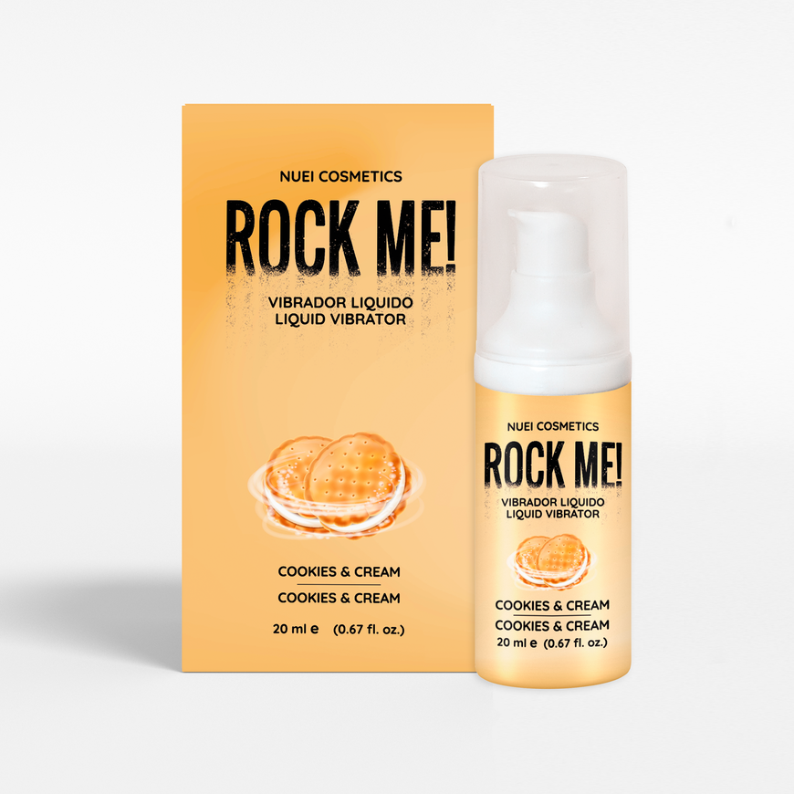 Рідкий вібратор Nuei ROCK ME! печиво з кремом 20 мл NU890485 фото