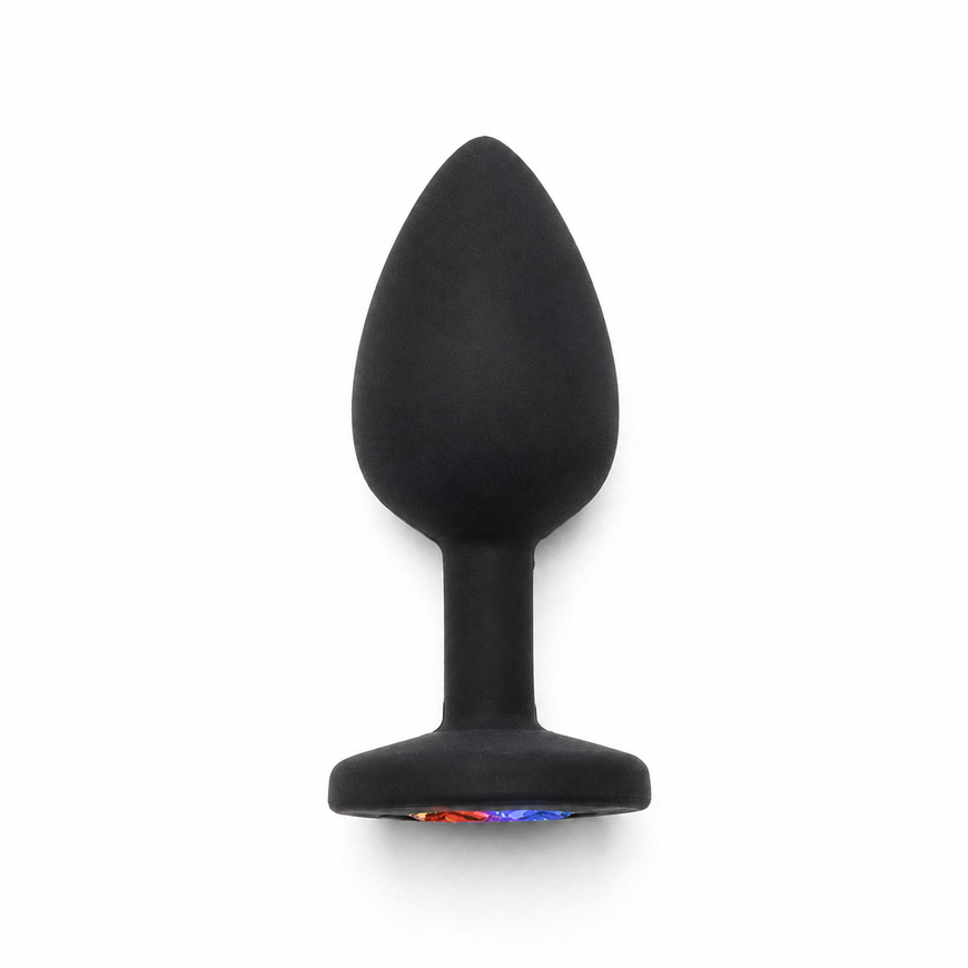 Анальна силіконова пробка Toy Joy Rainbow Booty Jewel Medium 430404 фото