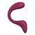Вагінально-кліторальний вібратор Satisfyer G for Goddess 2 Wine Red SX3260 фото