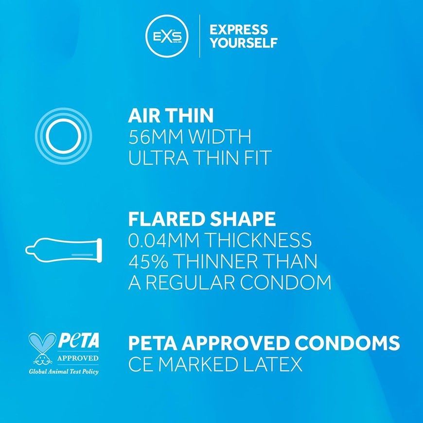 Ультратонкі EXS Air Thin 12 шт 38-0016 фото