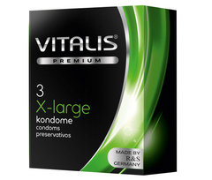 Збільшені презервативи Vitalis (3 шт.) 40308 фото