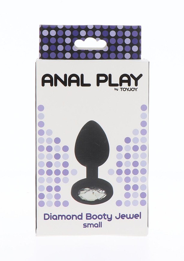 Анальна силіконова пробка Toy Joy Diamond Booty Jewel Black Small 430363 фото