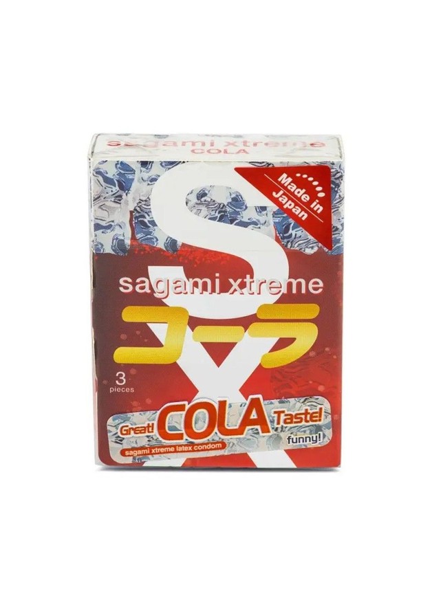 Латексні Sagami Xtreme Cola з ароматом коли (3 шт.) SG41 фото