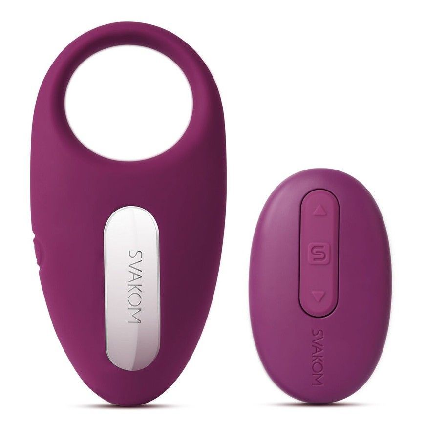 Ерекційне кільце з вібрацією та пультом SVAKOM Winni Violet SO4844 фото