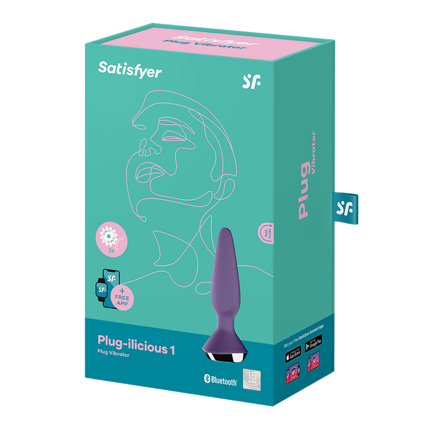Анальна смарт-вібропробка Satisfyer Plug-ilicious 1 Petrol SO5441 фото