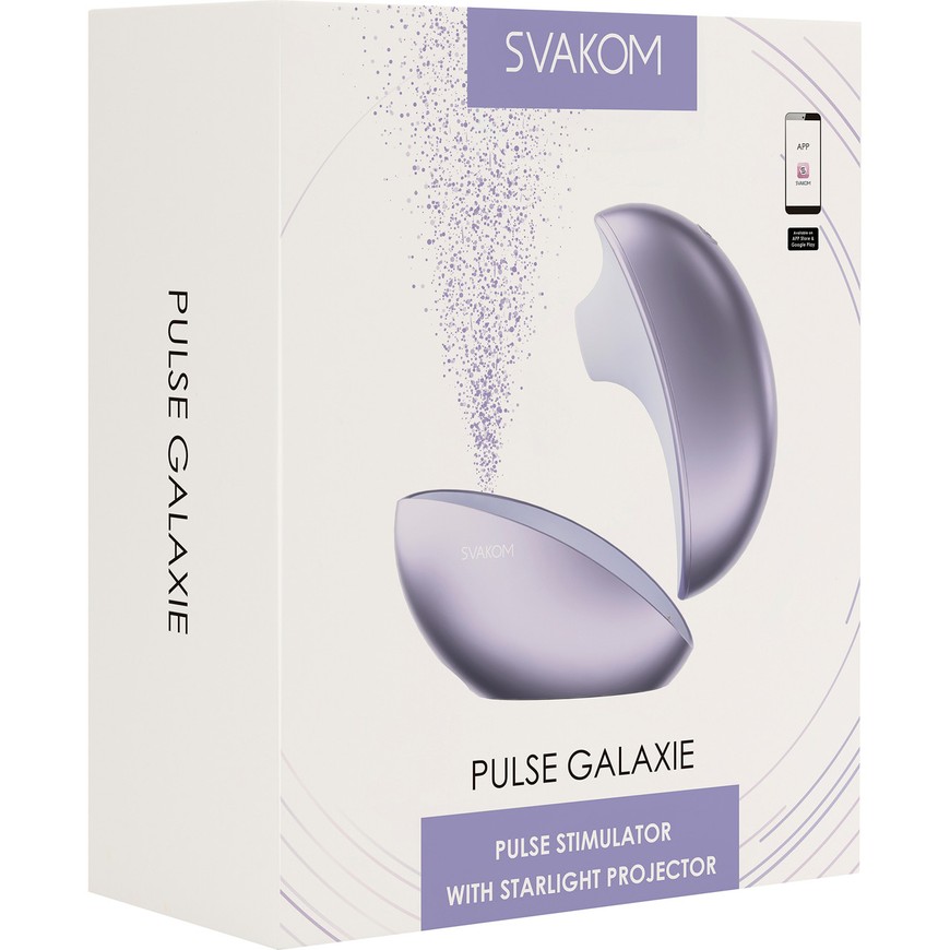 Вакуумний кліторальний стимулятор Svakom Pulse Galaxie Metal Lilac SO9679 фото