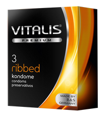 Ребристі презервативи Vitalis (3 шт.)