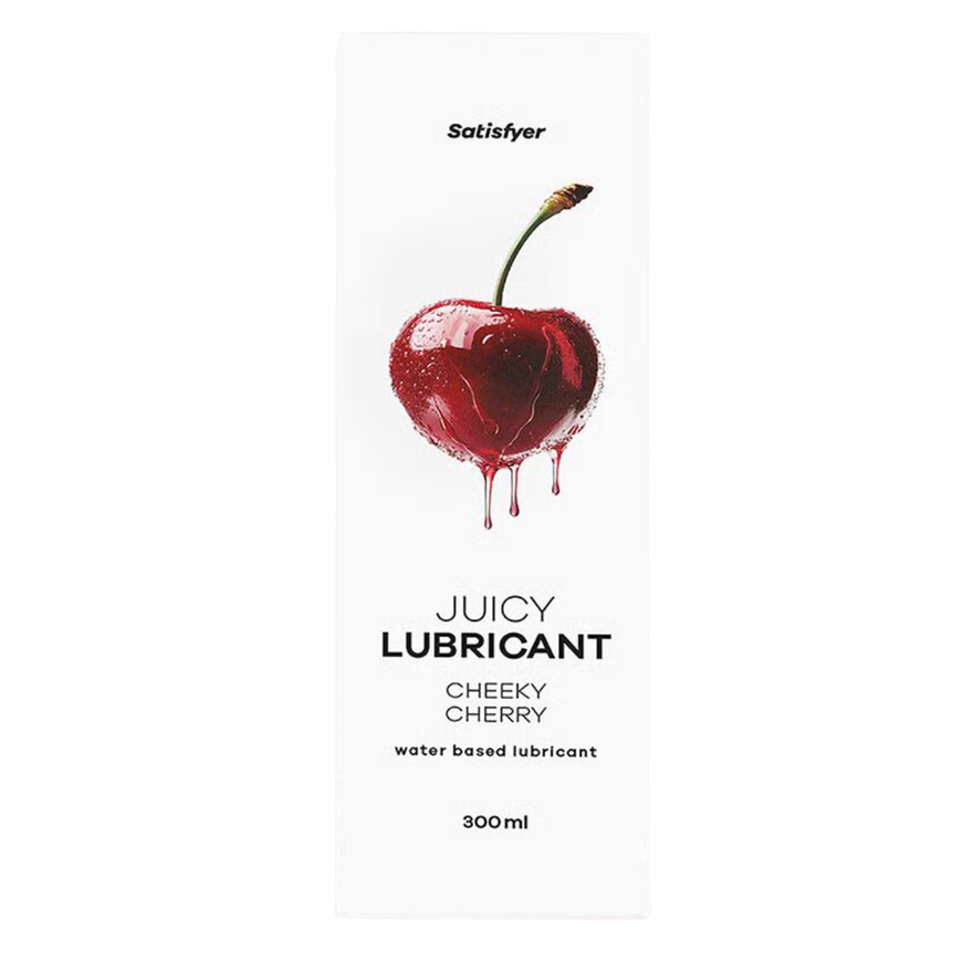 Лубрикант на водній основі Satisfyer Juicy Lubricant Cheeky Cherry water based 300 мл SX2728 фото