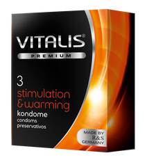 Согревающие презервативы Vitalis (3 шт.)