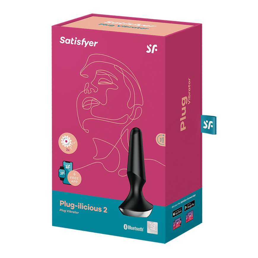 Анальна смарт-вібропробка Satisfyer Plug-ilicious 2 Berry SO5443 фото