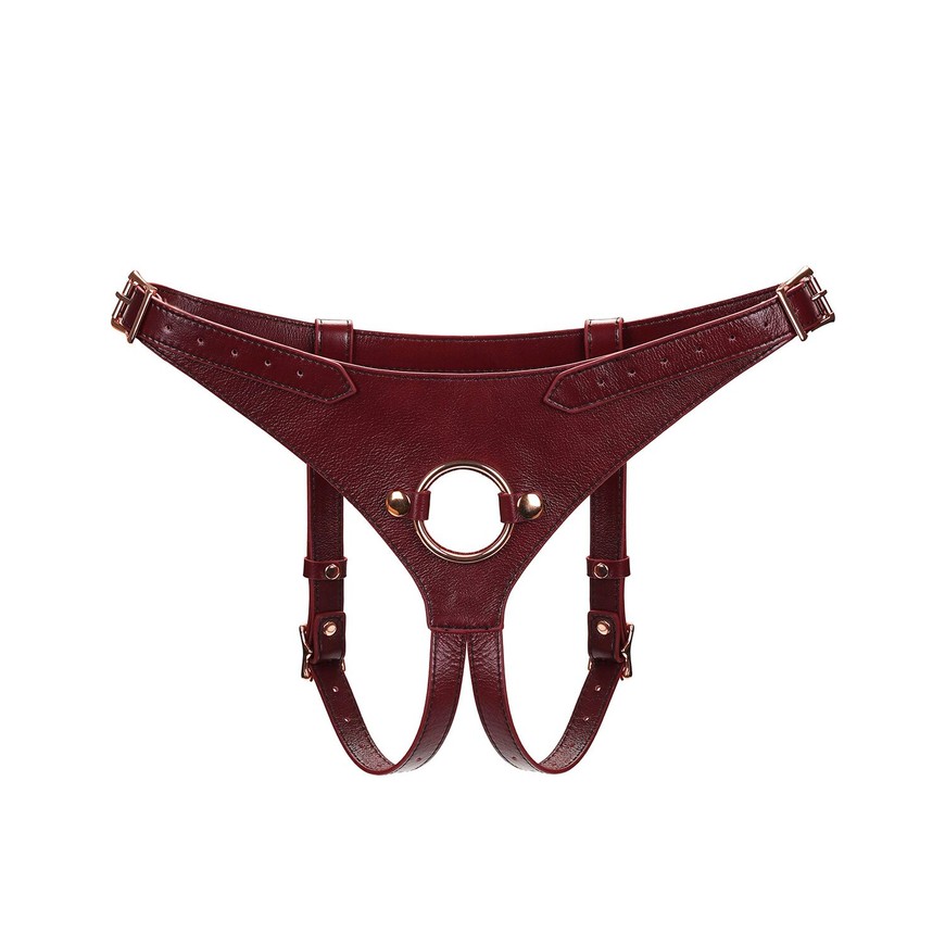 Трусики для страпона Liebe Seele Strap-on Harness Wine Red SO9464 фото