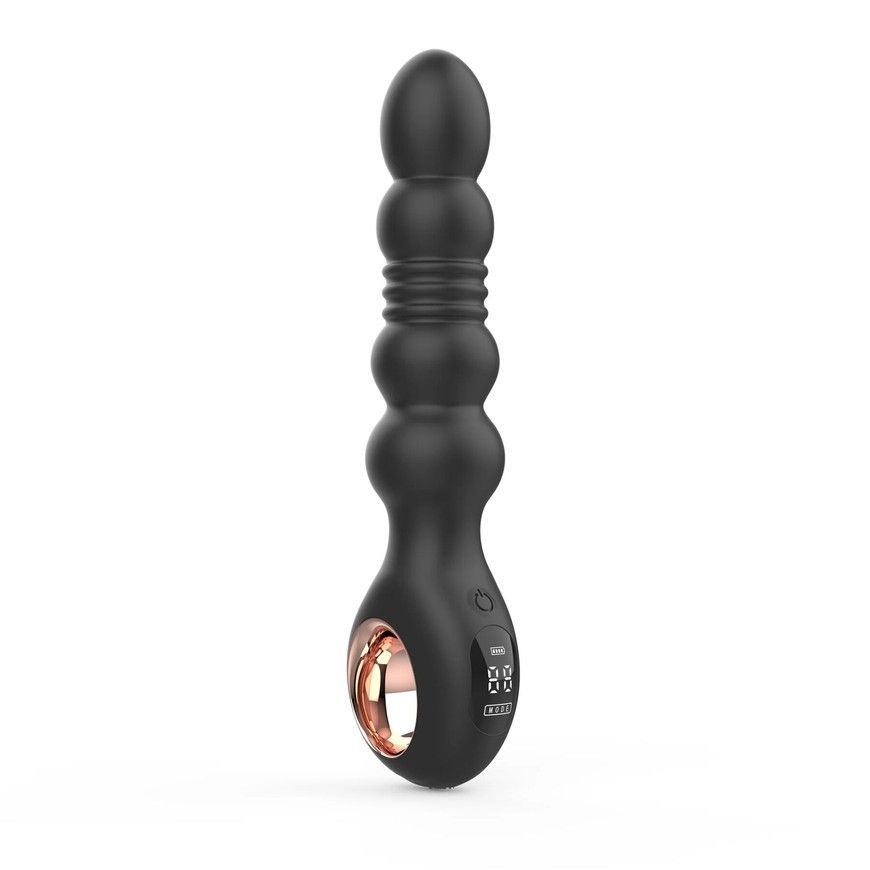 Анальний вібратор з пульсацією Loviss Thor Thrusting Anal Plug SX3998 фото