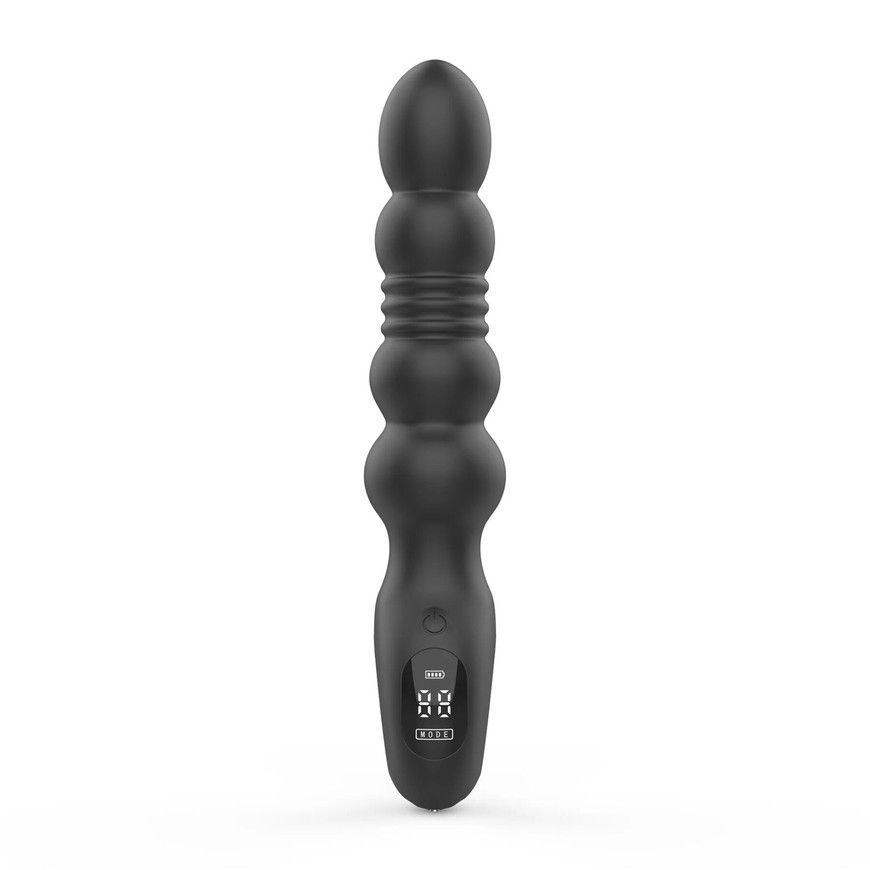 Анальний вібратор з пульсацією Loviss Thor Thrusting Anal Plug SX3998 фото