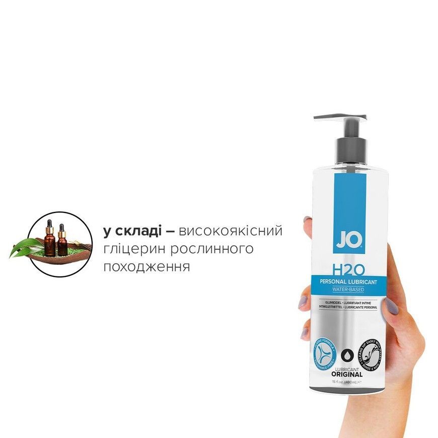 Лубрикант на водній основі System JO H2O Original 480 мл SO1692 фото