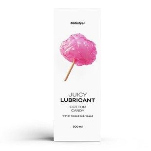 Лубрикант на водній основі Satisfyer Juicy Lubricant Cotton Candy water based 300 мл SX2719 фото