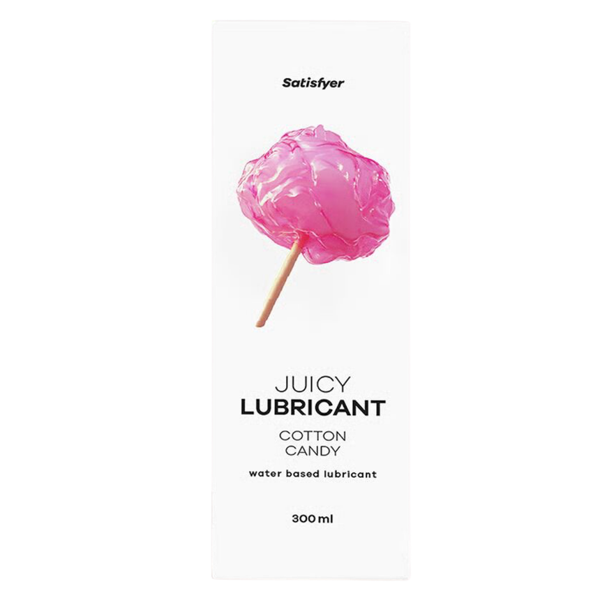 Лубрикант на водній основі Satisfyer Juicy Lubricant Cotton Candy water based 300 мл SX2719 фото