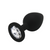 Анальна пробка з кристалом MAI Attraction Toys №47 Black S SO4630 фото