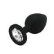 Анальна пробка з кристалом MAI Attraction Toys №47 Black S SO4630 фото 1