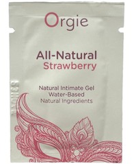 Пробник їстівного лубриканту Orgie All-Natural зі смаком полуниці 2 мл 17410 фото