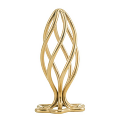 Анальна пробка LOCKINK SEVANDA Hollow Spiral Golden Metal Anal Plug L SX0884 фото