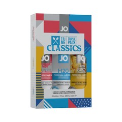 Набор System JO Tri-Me Triple Pack - Classics водная, силиконовая и вкусовая смазки