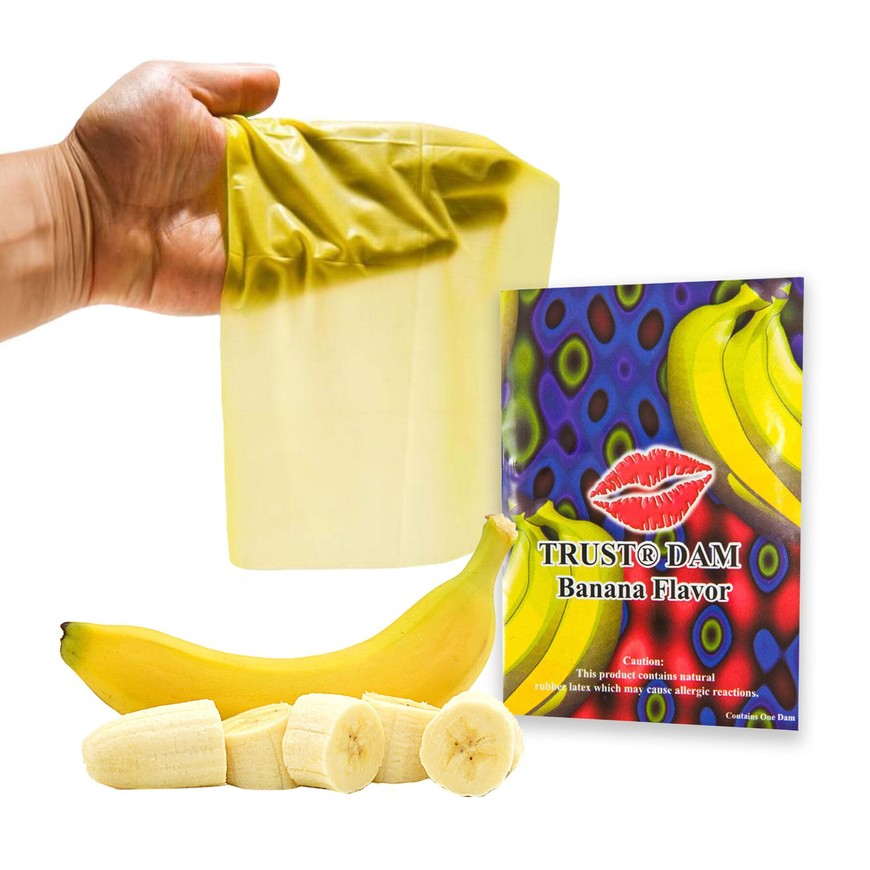 Латексна серветка Latex Dental Dams Banana 1 шт SX1265 фото