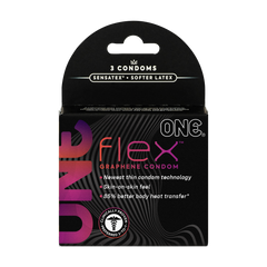 Ультратонкі презервативи ONE Flex Graphene (3 шт.) ON15 фото