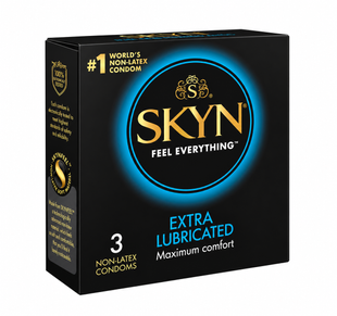 Безлатексні презервативи SKYN Extra Lube 3 шт SOEL3 фото