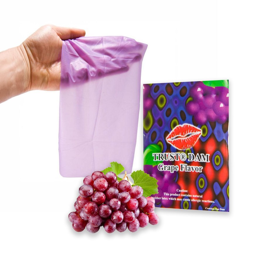 Латексна серветка Latex Dental Dams Grape 1 шт SX1263 фото