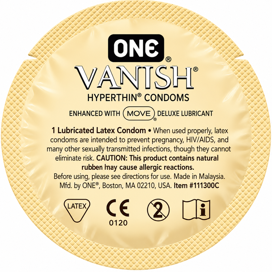 Ультратонкі презервативи ONE Vanish Hyperthin 3 шт SX0780 фото