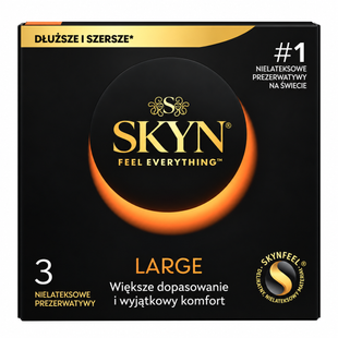 Безлатексні збільшені презервативи SKYN Large 3 шт SOL3 фото