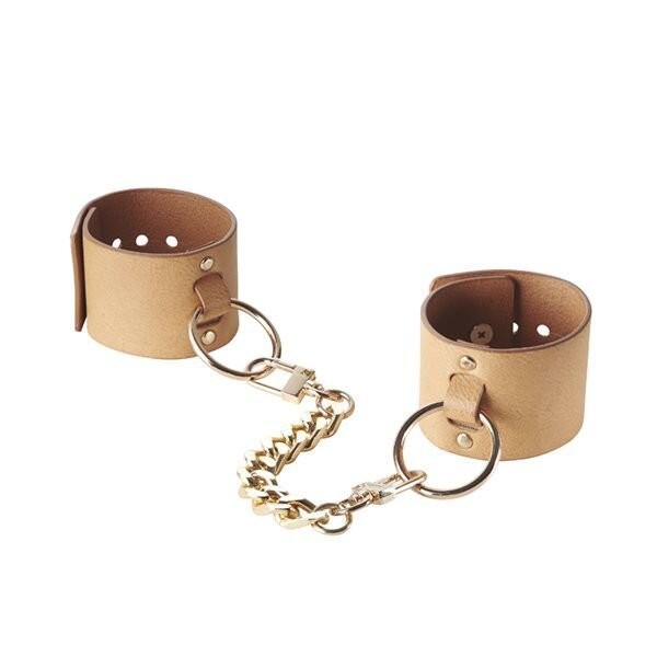 Наручники Bijoux Indiscrets MAZE - Wide Cuffs Brown SO2650 фото