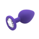 Анальна пробка з кристалом MAI Attraction Toys №47 Purple S SO4625 фото
