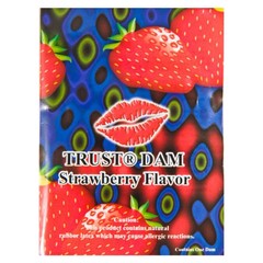 Латексна серветка Latex Dental Dams Strawberry 1 шт SX1266 фото