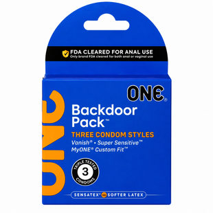 Набір презервативів ONE Backdoor 3 шт для анального сексу SX0785 фото