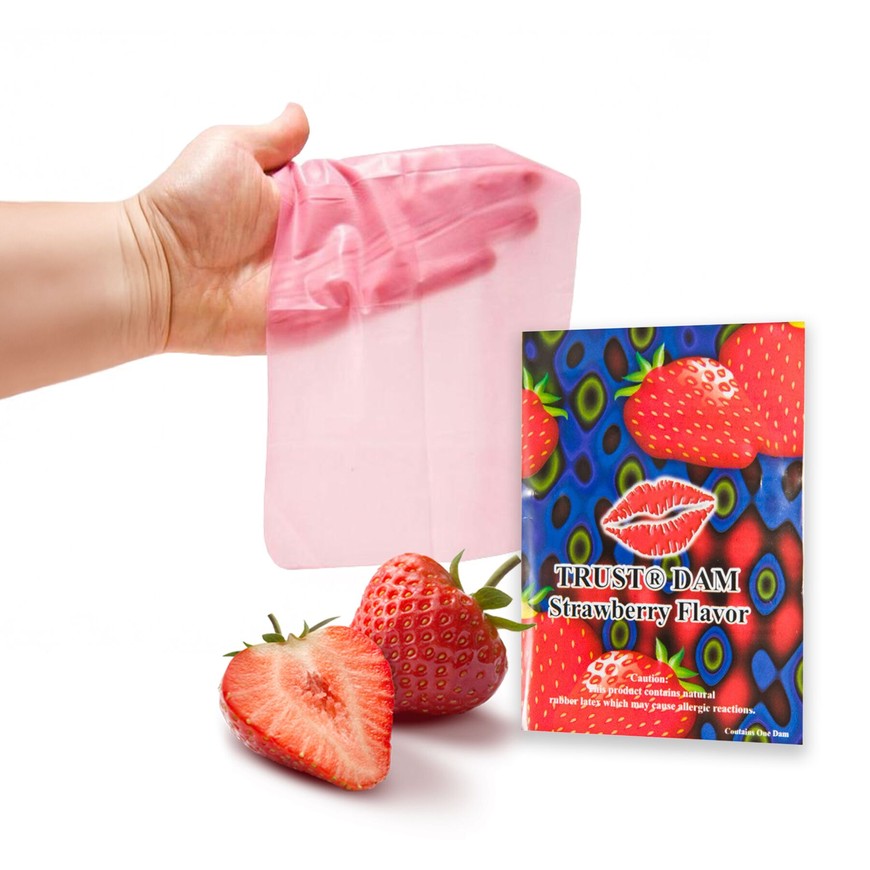 Латексна серветка Latex Dental Dams Strawberry 1 шт SX1266 фото