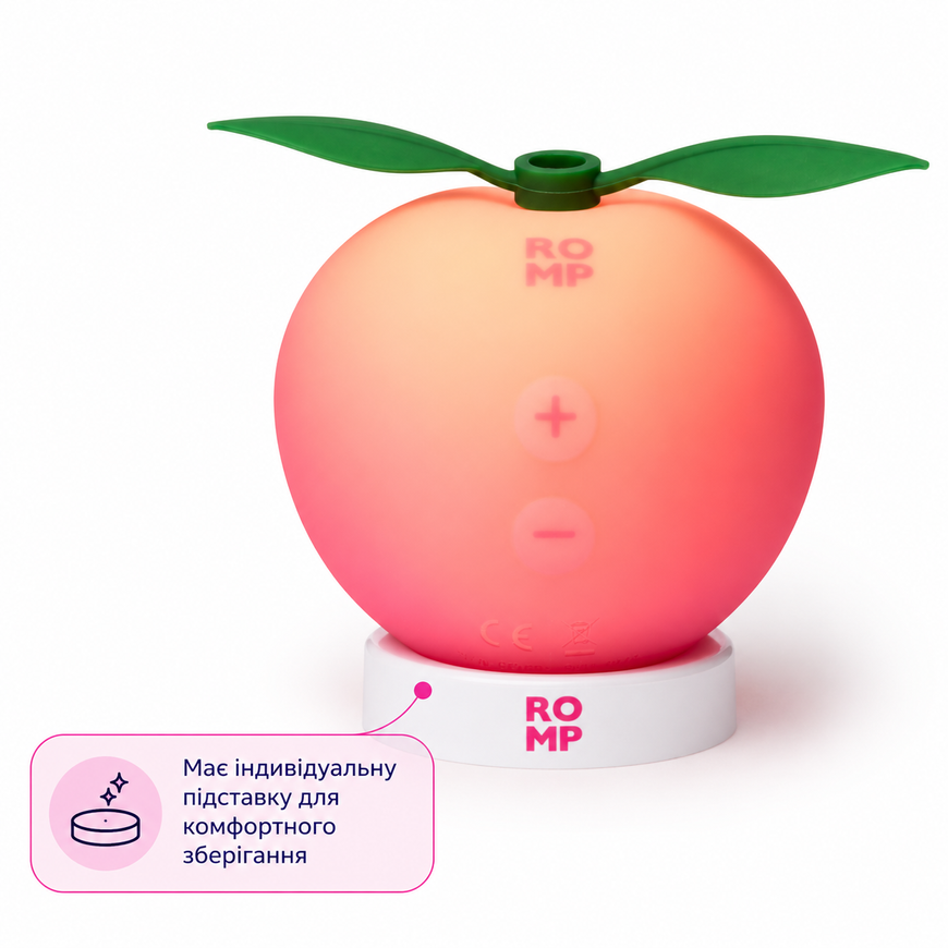 Вакуумний кліторальний стимулятор Romp Pink Peach SX4803 фото
