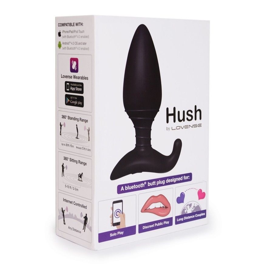 Анальна смарт-вібропробка Lovense Hush розмір L SO4085 фото