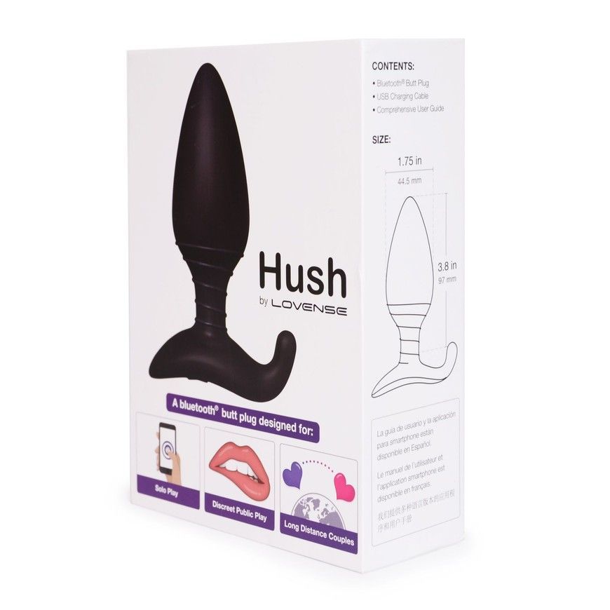 Анальна смарт-вібропробка Lovense Hush розмір L SO4085 фото