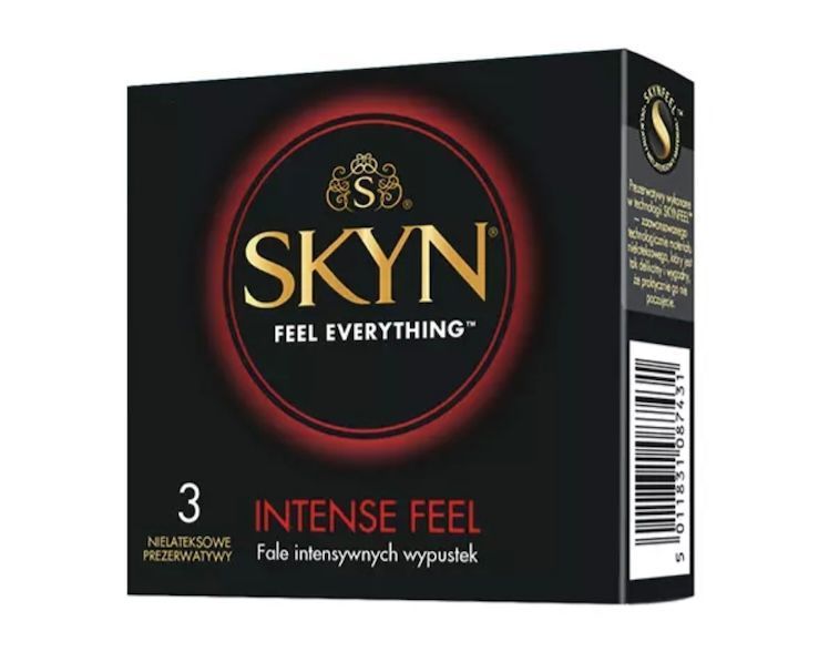 Безлатексні презервативи SKYN Intense Feel з хвилеподібною текстурою 3