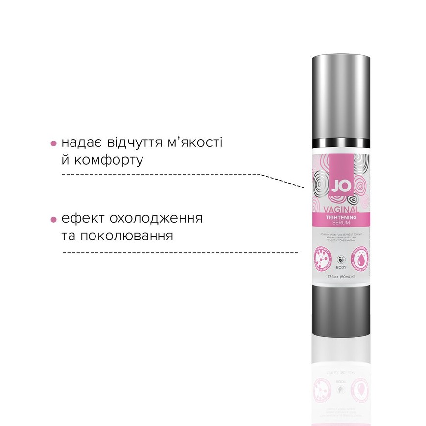 Гель для звуження піхви JO Vaginal Tightening Serum з ефекто охолодження та поколювання SO2450 фото