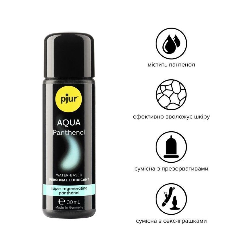 Лубрикант на водній основі pjur Aqua Panthenol з пантенолом 30 мл PJ13600 фото