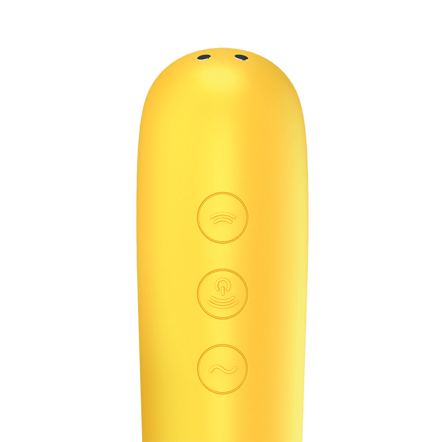 Вакуумний смарт-вібратор з вібрацією Satisfyer Dual Love Yellow SO4100 фото