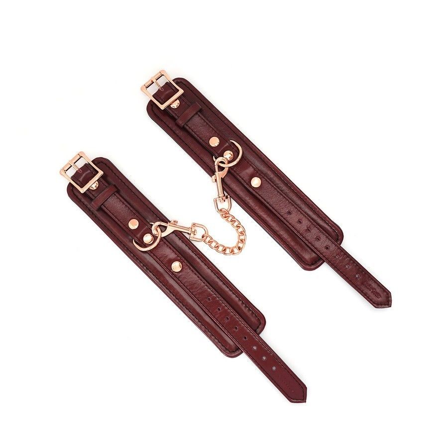 Наручники Liebe Seele Wine Red Wrist Cuffs SO9452 фото